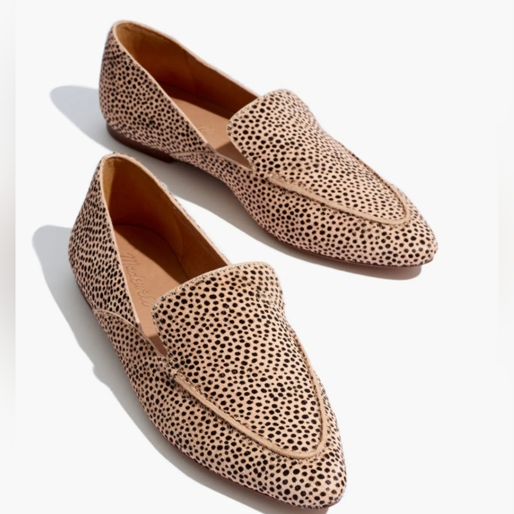 Madewell Calf Hair Animal Print Loafer Style Flats Size 8 1/2